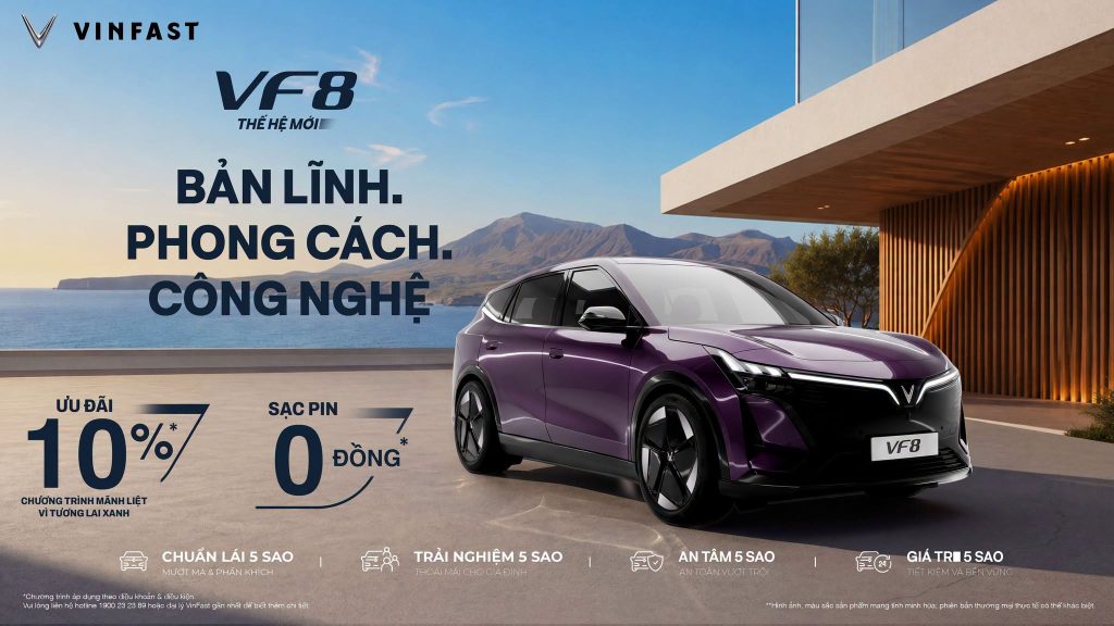 Giá xe VinFast VF8 ALL NEW tại Đồng Nai
