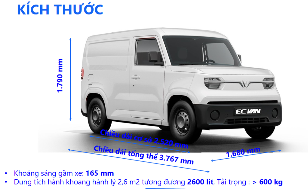 giá xe EC Van tại VinFast Đồng Nai